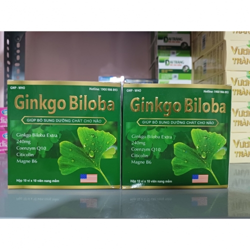 GINKGO BILOBA. GIÚP BỔ SUNG DƯỠNG CHẤT CHO NÃO, TĂNG CƯỜNG TUẦN HOÀN NÃO