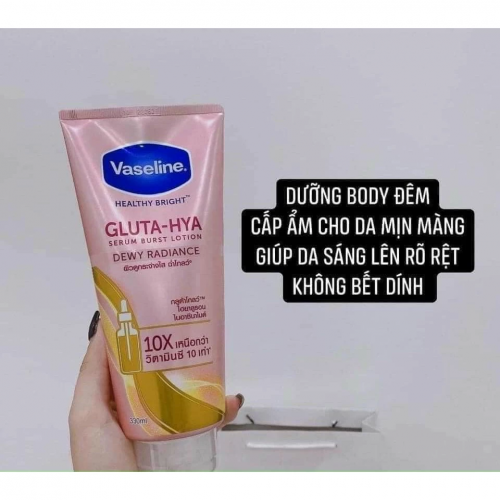 Sữa Dưỡng Thể Vaseline Gluta - Hya Healthy Bright 10X Thái Lan - Tuýt 320ml