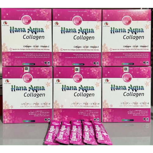 NƯỚC UỐNG ĐẸP DA COLLAGEN HANA AQUA. BỔ SUNG COLLAGEN VÀ CÁC CHẤT CHỐNG OXY HÓA, BẢO VỆ DA, TĂNG ĐỘ ĐÀN HỒI CHO DA