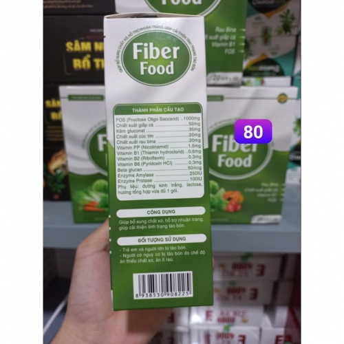 CỐM CHẤT XƠ GIẢM TÁO BÓN FIBER FOOD