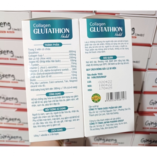 COLLAGEN GLUTATHION GOLD, HỖ TRỢ HẠN CHẾ LÃO HÓA DA, HỖ TRỢ GIẢM NÁM, VẾT NHĂN, SẠM DA