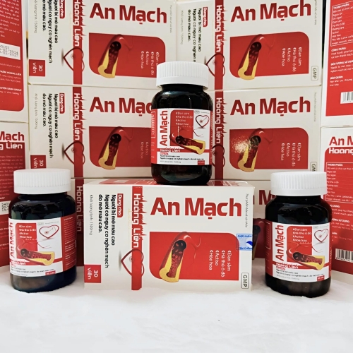 VIÊN UỐNG MỠ MÁU AN MẠCH HOÀNG LIÊN, LỌ 30 VIÊN. GIÚP GIẢM MÁU NHIỄM MỠ, GIẢM CHOLESTEROL MÁU,...