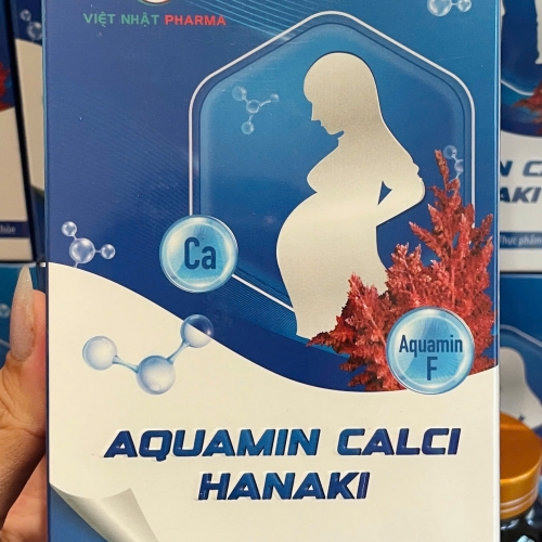VIÊN UỐNG AQUAMIN CALCI HANAKI, LỌ 30 VIÊN. GIÚP GIẢM LOÃNG XƯƠNG, CÒI XƯƠNG Ở NGƯỜI LỚN VÀ TRẺ EM,...