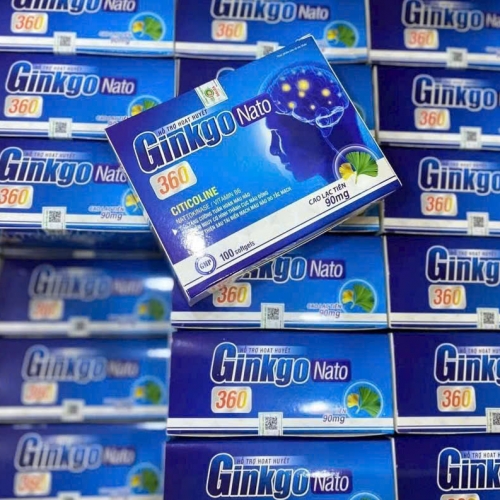VIÊN UỐNG BỔ NÃO GINKGO NATO 360 XANH DƯƠNG, HỘP 100 VIÊN, GIÚP GIẢM ĐÂU ĐẦU, MẤT NGỦ, GIẢM TRÍ NHỚ,...