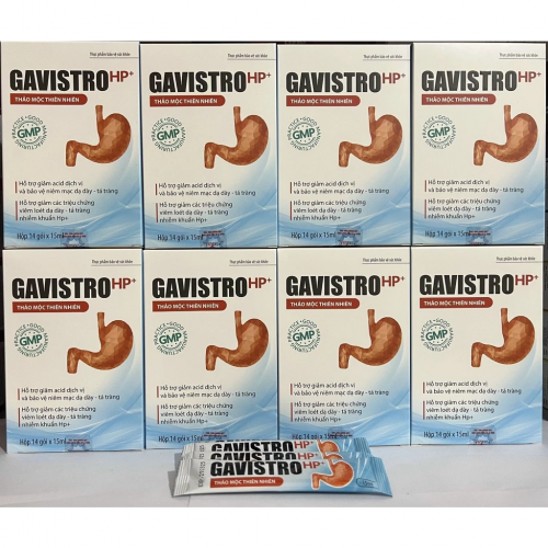 DẠ DÀY GAVISTRO HP+ GIÚP GIẢM CÁC TRIỆU CHỨNG VIÊM LOÉT DẠ DAY-TÁ TRÀNG, NHIỄM KHUẨN HP +