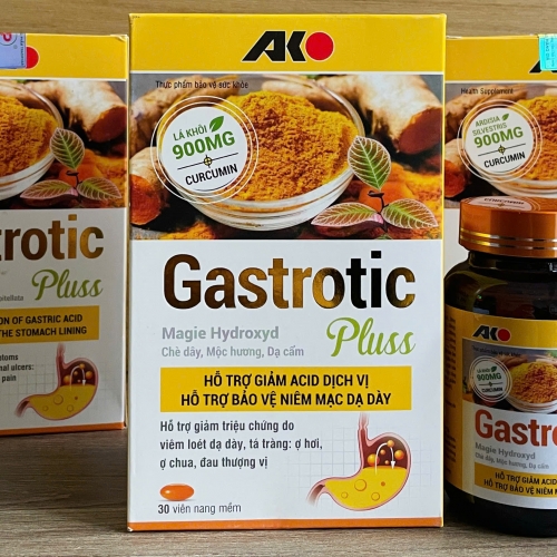 DẠ DÀY GASTROTIC PLUSS, HỘP 30 VIÊN. GIÚP BẢO VỆ NIÊM MẠC DẠ DÀY, LOÉT DẠ DÀY, Ợ HƠI, Ợ CHUA,...