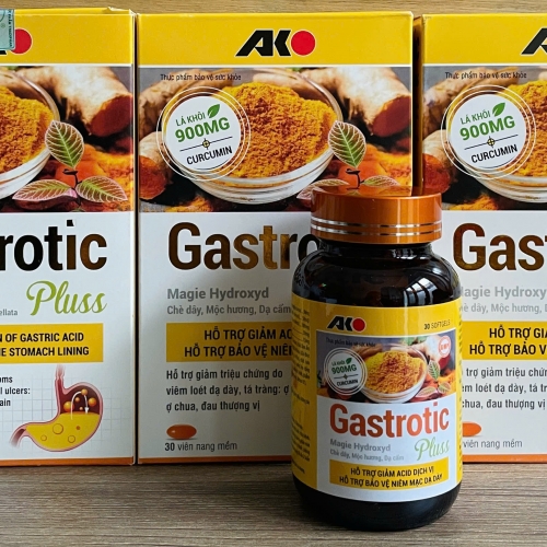 DẠ DÀY GASTROTIC PLUSS, HỘP 30 VIÊN. GIÚP BẢO VỆ NIÊM MẠC DẠ DÀY, LOÉT DẠ DÀY, Ợ HƠI, Ợ CHUA,...