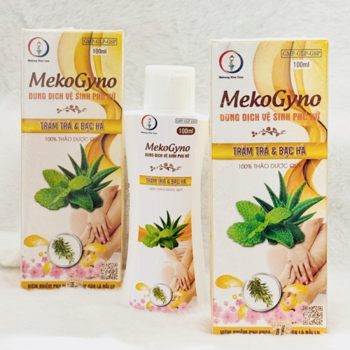 DUNG DỊCH VỆ SINH MEKO GYNO TRÀM TRÀ & BẠC HÀ. GIÚP NGĂN NGỪA VI TRÙNG GÂY VIÊM NHIỄM, NẤM NGỨA. MANG LẠI CẢM GIÁC TỰ TIN VỚI HƯƠNG THƠM QUYẾN RŨ...