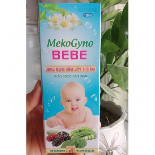 DUNG DỊCH RÔM SẢY TRẺ EM MEKO GYNO BEBE, BẢO VỆ DA, GIÚP NGĂN NGỪA CÁC BỆNH NGOÀI DA