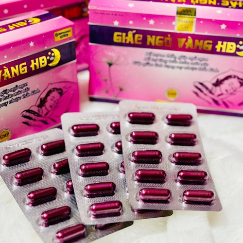 VIÊN UỐNG GIẤC NGỦ VÀNG HD, HỘP 30 VIÊN.GIÚP TĂNG TUẦN HOÀN MÁU NÃO, GIẢM TÌNH TRẠNG SUY NHƯỢC THẦN KINH