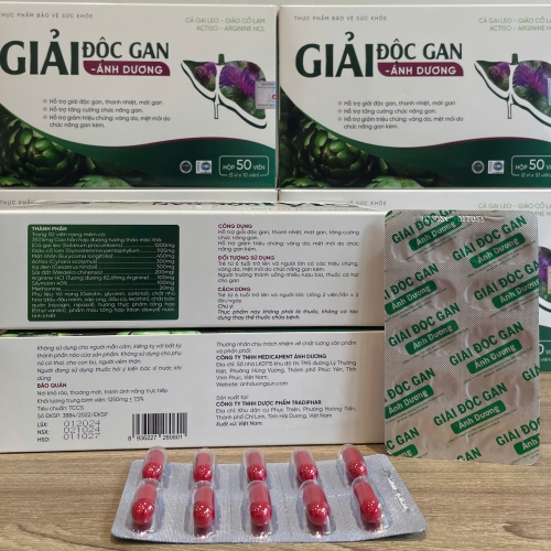 VIÊN UỐNG MÁT GAN - GIẢI ĐỘC GAN ÁNH DƯƠNG, HỌP 50 VIÊN. GIÚP THANH NHIỆT, GIẢM MẪN NGỨA, VÀNG DA, MỆT MỎI DO GAN KÉM,..