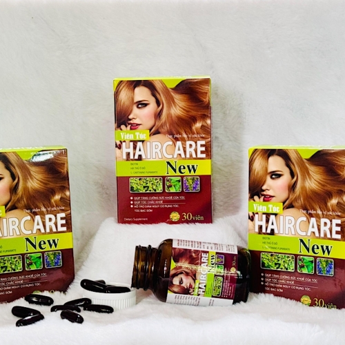 VIÊN UỐNG DƯỠNG TÓC HAIRCARE NEW. HỘP 30 VIÊN. GIÚP TÓC CHẮC KHỎE, GIẢM NGUY CƠ GÃY RỤNG TÓC