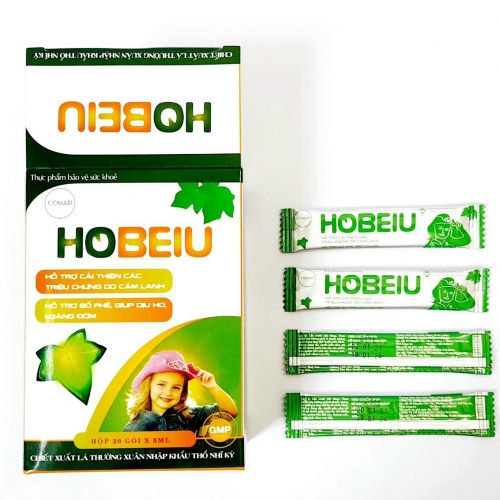 SIRO GIẢM HO BEIU, HỘP 20 GÓI. GIÚP DỊU HO, LOANG ĐỜM, VIÊM PHẾ QUẢN, ĐAU RÁT CỔ HỌNG,...