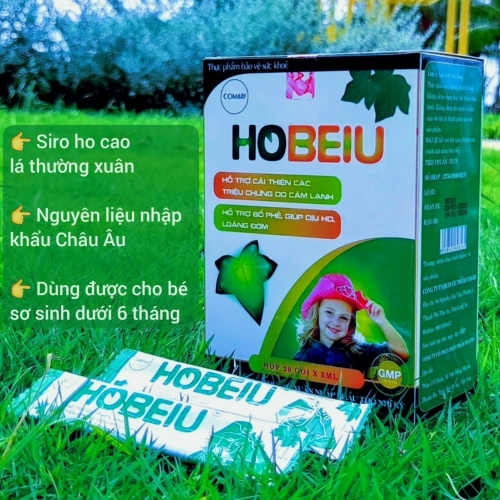 SIRO GIẢM HO BEIU, HỘP 20 GÓI. GIÚP DỊU HO, LOANG ĐỜM, VIÊM PHẾ QUẢN, ĐAU RÁT CỔ HỌNG,...