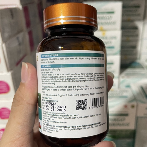 HOẠT HUYẾT DƯỠNG NÃO GINKGO NATTOKINASE, LỌ 30 VIÊN.GIÚP GIẢM CHÓNG MẶT , Ù TAI ĐAU ĐẦU, MẤT NGỦ, SUY GIẢM TRÍ NHỚ,...