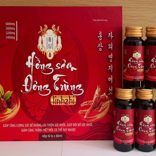 NƯỚC UỐNG HỒNG SÂM ĐÔNG TRÙNG LINHZHI GIÚP TĂNG CƯỜNG SỨC ĐỀ KHÁNG, GIẢM CĂNG THẲNG THẦN KINH,...
