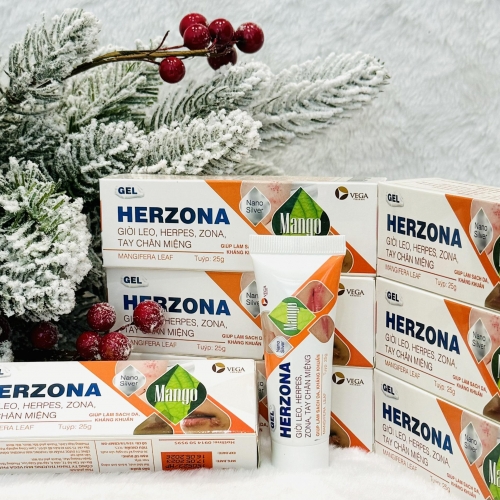 KEM BÔI GIỜI LEO HERZONA. GIÚP TRỊ MỤN NƯỚC, TAY CHÂN MIỆNG, VIÊM DA, THỦY ĐẬU,...