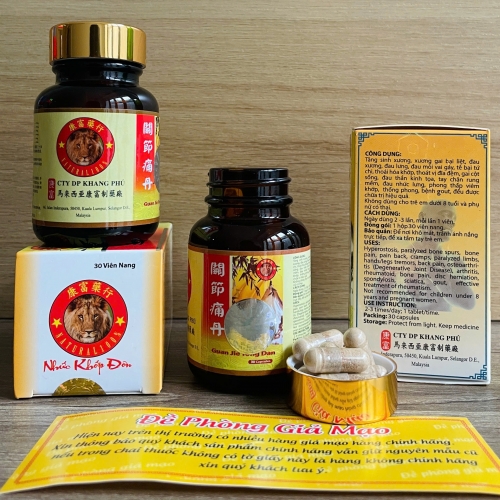 VIÊN UỐNG XƯƠNG KHỚP NHỨC KHỚP ĐƠN. LỌ 30 VIÊN. GIÚP GIẢM KHÔ KHỚP, TÊ BÌ CHÂN TAY, ĐAU THẮT LƯNG, VIÊM SƯNG KHỚP,...HÀNG CHÍNH HÃNG LOẠI 1