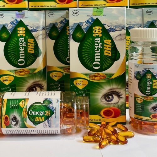 VIÊN UỐNG BỔ MẮT OMEGA 369 DHA, HỘP 100 VIÊN. GIÚP GIẢM KHÔ MẮT, MỎI MẮT, XƠ VỮA ĐỘNG MẠCH,...