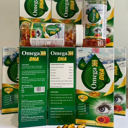 VIÊN UỐNG BỔ MẮT OMEGA 369 DHA, HỘP 100 VIÊN. GIÚP GIẢM KHÔ MẮT, MỎI MẮT, XƠ VỮA ĐỘNG MẠCH,...
