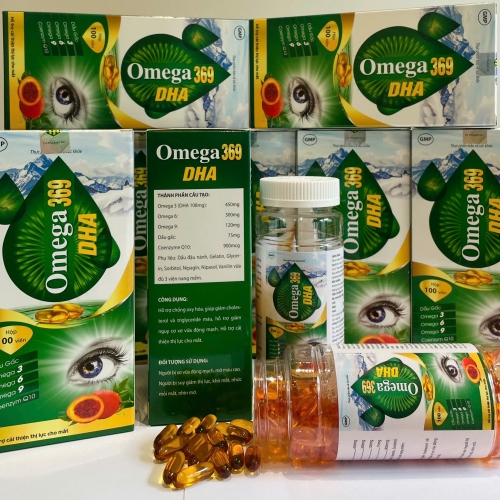 VIÊN UỐNG BỔ MẮT OMEGA 369 DHA, HỘP 100 VIÊN. GIÚP GIẢM KHÔ MẮT, MỎI MẮT, XƠ VỮA ĐỘNG MẠCH,...