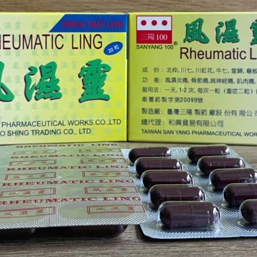 VIÊN XƯƠNG KHỚP RHEUMATIC LING - PHONG THẤP LINH, HỘP 20 VIÊN. HỖ TRỢ ĐIỀU TRỊ PHONG THẤP, THẢO DƯỢC GIẢM ĐAU KHỚP, VIÊM KHỚP, THOÁI HÓA KHỚP,...HÀNG CHÍNH HÃNG LOẠI 1