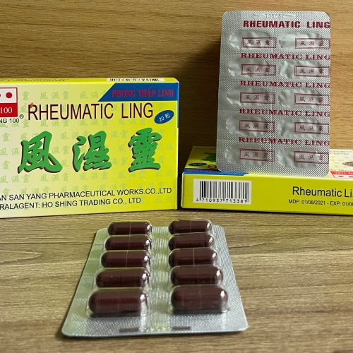VIÊN XƯƠNG KHỚP RHEUMATIC LING - PHONG THẤP LINH, HỘP 20 VIÊN. HỖ TRỢ ĐIỀU TRỊ PHONG THẤP, THẢO DƯỢC GIẢM ĐAU KHỚP, VIÊM KHỚP, THOÁI HÓA KHỚP,...HÀNG CHÍNH HÃNG LOẠI 1