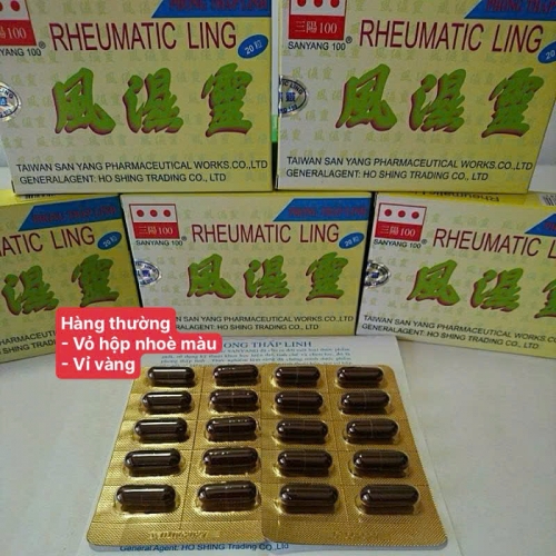 VIÊN XƯƠNG KHỚP RHEUMATIC LING - PHONG THẤP LINH, HỘP 20 VIÊN. HỖ TRỢ ĐIỀU TRỊ PHONG THẤP, THẢO DƯỢC GIẢM ĐAU KHỚP, VIÊM KHỚP, THOÁI HÓA KHỚP,...HÀNG CHÍNH HÃNG LOẠI 1