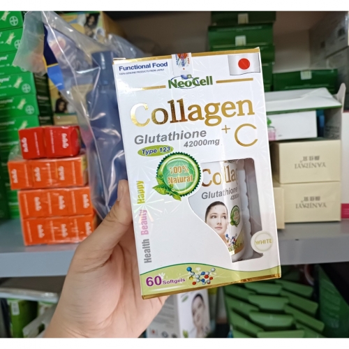 COLLAGEN GLUTATHIONE 42000MG. CUNG CẤP ĐỘ ẨM, MỊN DA, TRẮNG SÁNG DA, SE KHÍT LỖ CHÂN LÔNG