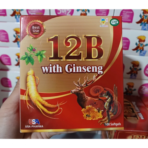 VITAMIN 12B WITH GINSENG. HỖ TRỢ TĂNG CƯỜNG SỨC ĐỀ KHÁNG, NÂNG CAO SỨC KHỎE