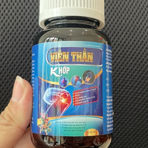 VIÊN UỐNG VIÊN THẦN KHỚP, HỘP 60 VIÊN. GIÚP GIẢM VIÊM KHỚP, THOÁI HÓA KHỚP, TẠO CHẤT NHỜN CHO Ổ KHỚP,...