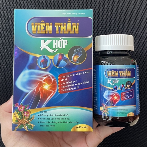 VIÊN UỐNG VIÊN THẦN KHỚP, HỘP 60 VIÊN. GIÚP GIẢM VIÊM KHỚP, THOÁI HÓA KHỚP, TẠO CHẤT NHỜN CHO Ổ KHỚP,...