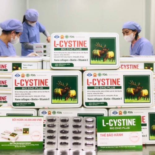 VIÊN UỐNG ĐẸP DA L-CYSTINE, HỘP THIẾC 60 VIÊN. GIÚP GIẢM GÃY RỤNG TÓC, GIÒN MÓNG DỄ GÃY, GIÚP CẢI THIỆN DA.
