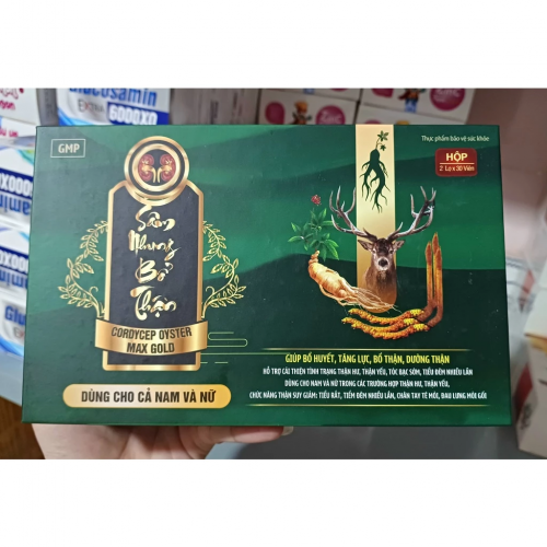 SÂM NHUNG BỔ THẬN CORDYCEP OYSTER MAX GOLD. GIÚP BỔ HUYẾT, TĂNG LỰC, BỔ THẬN, DƯỠNG THẬN, DÀNH CHO CẢ NAM VÀ NỮ