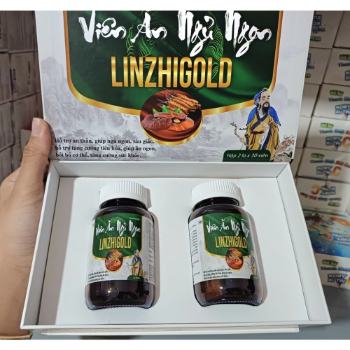 VIÊN ĂN NGỦ NGON LINZHIGOLD-HỘP GỖ. HỖ TRỢ AN THẦN, GIÚP NGỦ NGON, SÂU GIẤC, BỒI BỔ CƠ THỂ, TĂNG CƯỜNG SỨC KHỎE