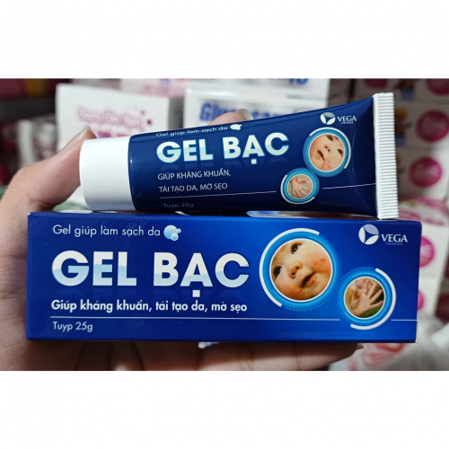 KEM BÔI DA GEL BẠC. GIÚP KHÁNG KHUẨN, TÁI TẠO DA, MỜ SẸO