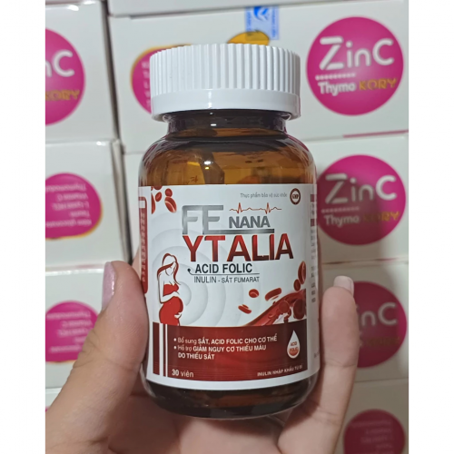 SẮT FE NANA YTALIA. BỔ SUNG SẮT, ACID FOLIC CHO CƠ THỂ, GIẢM TÌNH TRẠNG THIẾU MÁU DO THIẾU SẮT