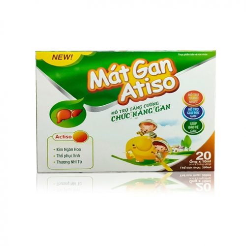 MÁT GAN ATISO - HỘP XANH. HỖ TRỢ THANH NHIỆT, GIẢI ĐỘC, MÁT, BẢO VỆ GAN. TĂNG CƯỜNG CHỨC NĂNG GAN