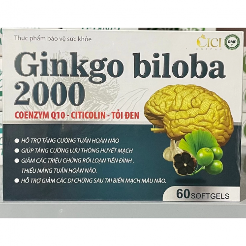 VIÊN UỐNG BỔ NÃO GINKGO BILOBA 2000 - HỘP GỖ 2 LỌ. HỖ TRỢ TĂNG CƯỜNG TUẦN HOÀN NÃO, TĂNG CƯỜNG LƯU THÔNG HUYẾT MẠCH.