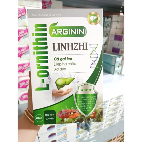 VIÊN UỐNG BỔ GAN ARGININ LINHZHI. HỖ TRỢ BẢO VỆ GAN, GIÚP GIẢI ĐỘC, TĂNG CƯỜNG CHỨC NĂNG GAN