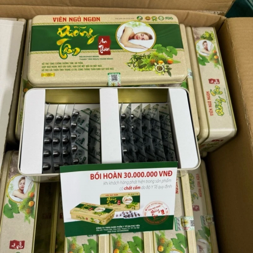 VIÊN NGỦ NGON DƯỠNG TÂM AN THẦN, HỘP THIẾC 60 VIÊN. GIÚP NGỦ SÂU GIẤC, GIẢM CĂNG THẲNG MỆT MỎI,...