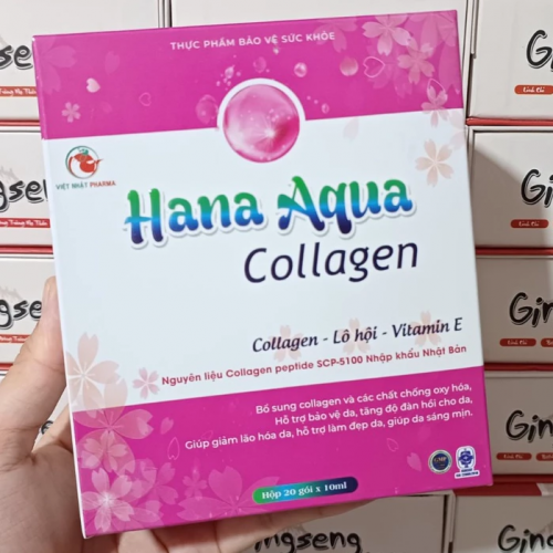 NƯỚC UỐNG ĐẸP DA COLLAGEN HANA AQUA. BỔ SUNG COLLAGEN VÀ CÁC CHẤT CHỐNG OXY HÓA, BẢO VỆ DA, TĂNG ĐỘ ĐÀN HỒI CHO DA