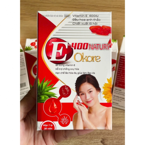 [LỌ] VITAMIN E NATURY - 4000 KORYA. BỔ SUNG VITAMIN E CHO CƠ THỂ, HẠN CHẾ LÃO HÓA, GIẢM KHÔ DA, GIÚP LÀM ĐẸP DA