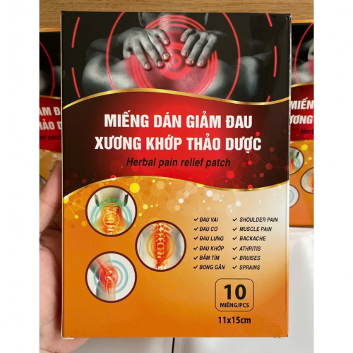 MIẾNG DÁN XƯƠNG KHỚP GIẢM ĐAU THẢO DƯỢC