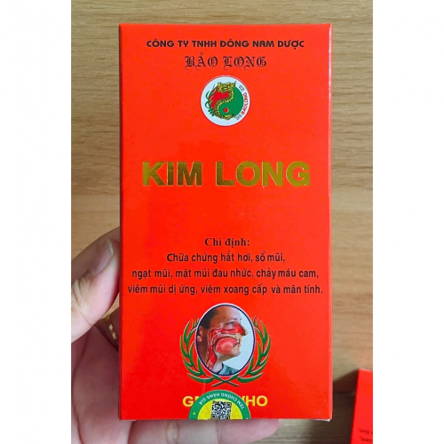 CHUẨN LOẠI 1, VIÊN UỐNG GIẢM NGẠT MŨI KIM LONG. HỘP 10 GÓI NHỎ