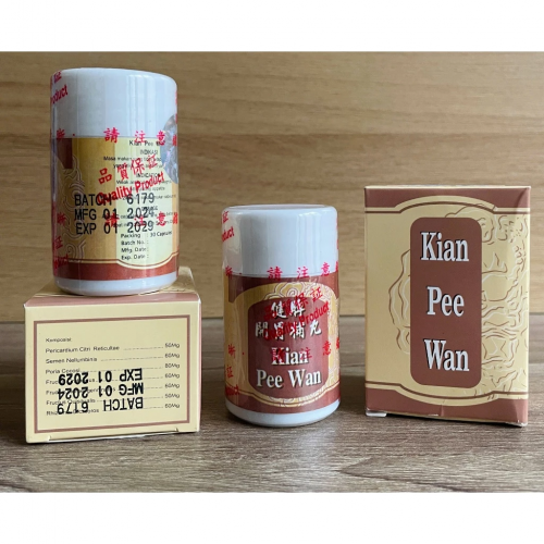 CHUẨN LOẠI 1. KIAN PEE WAN - KIỆN TỲ KHAI VỊ. HỘP KHÔNG CHIẾU, CHECK MÃ QR. LỌ 30 VIÊN CÓ CHỮ. GIÚP ĂN NGỦ NGON