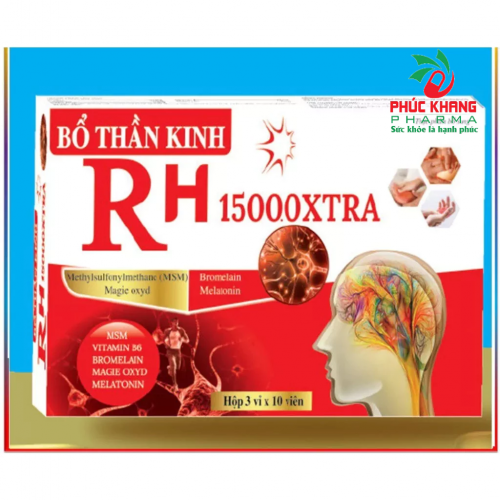 BỔ THẦN KINH RH 1500.0XTRA . GIÚP LÀM DỊU THẦN KINH, HỖ TRỢ CẢI THIỆN CÁC TRIỆU CHỨNG ĐAU DÂY THẦN KINH