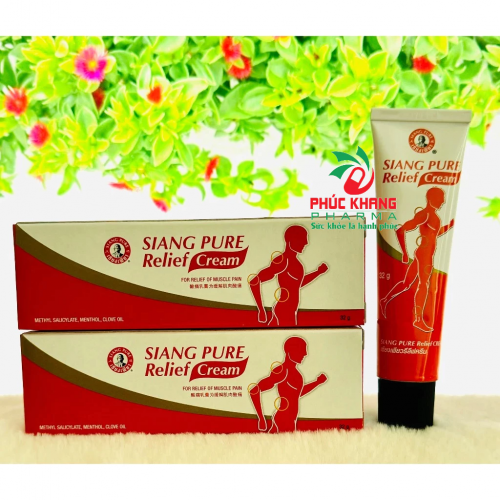 KEM XOA BÓP SIANG PURE RELIEF CREAM THÁI LAN – GIẢM ĐAU CƠ BẮP, XƯƠNG KHỚP NHANH CHÓNG