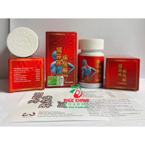 VIÊN UỐNG XƯƠNG KHỚP THOÁI CỐT NANG CHAI CAO. GIÚP GIẢM GAI CỘT SỐNG, GOUT, THOÁI HÓA KHỚP,...LỌ 20 VIÊN. HÀNG CHÍNH HÃNG LOẠI 1