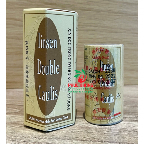 VIÊN XƯƠNG KHỚP LINH TIÊN SONG ĐẰNG TỐ. LINSEN DOUBLE CAULIS. GIÚP GIẢM VIÊM KHỚP DẠNG THẤP, THOÁI HÓA CỘT SỐNG, GOUT,... HỘP 20 VIÊN. HÀNG CHÍNH HÃNG LOẠI 1 CHECK ĐƯỢC MÃ. QR